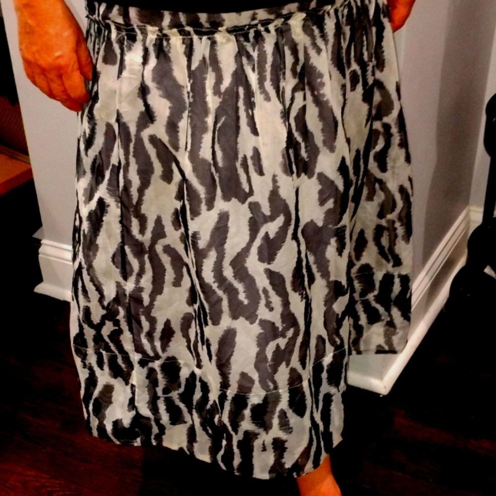 Printed Midi Skirt